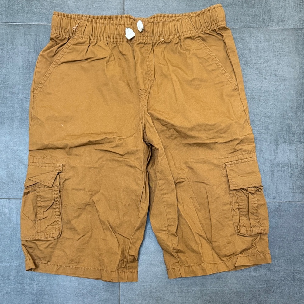 Boys Casual Cargo Shorts in Brown